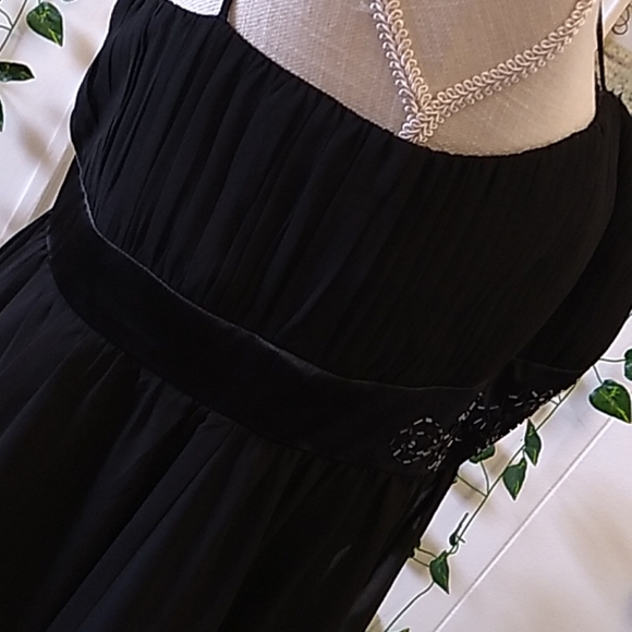🦌🎄🎁 JONES WEAR BLACK CHIFFON COCKTAIL 🍹DRESS SZ 16 - Picture 11 of 13